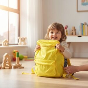 Horizon Group USA Stow & Go Kids Backpack Yellow New Packable Lightweight
